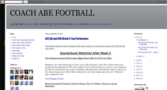 Desktop Screenshot of coachabefootball.com