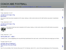 Tablet Screenshot of coachabefootball.com